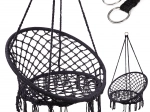 Závěsná houpačka hnízdo černá 80 cm, nosnost 150 kg
