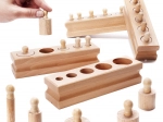 Dřevěné Montessori válecníky