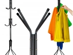 Stojanový věšák na oblečení 170 cm černý RUHHY