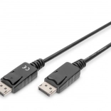 Kabel DisplayPort s eklamací 1080p 60Hz FHD DP/M DP/M černý 1m