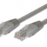 Patch kabel CAT6 RJ45 UTP 3 m, šedý – balení 10 ks