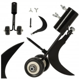 Odstraňovač plevele do spár s hákem a bodcem na kolečkách