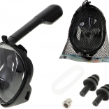 Celotvářová šnorchlovací maska L/XL černá