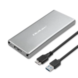 Hliníkové pouzdro pro M.2 SSD SATA NGFF s USB 3.0, 5 Gb/s, 2 TB, stříbrné