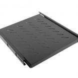 Výsuvná police 1U do 19" rozvaděče 800 mm, černá