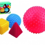 Senzorická sada geometrických tvarů LITTLE HERO, 4 ks