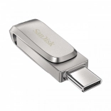 sandisk ultra dual drive luxe 256 gb usb 3.1 type‑c/usb‑a kovová flash jednotka