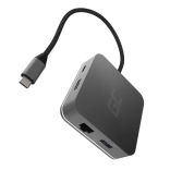 USB‑C hub GREEN CELL 6v1 s HDMI, RJ45 a napájením USB‑C PD