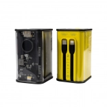 Powerbanka WEKOME 20000 mAh s vestavěnými kabely USB‑C a Lightning, PD 20 W a QC 3.0 22,5 W