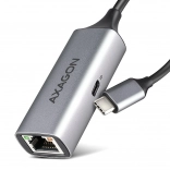 USB‑C gigabitová síťová karta s průchozím napájením PD 100 W AXAGON