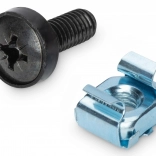 Montážní sada M6 pro rack 10" a 19", 50 ks, černá – DIGITUS