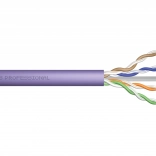 Instalační telekomunikační kabel kat. 6 U/UTP Eca AWG 24/1 PVC 305 m fialový