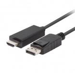 Kabel displayport na hdmi 1,8 m, černý