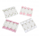 Sponky do vlasů s květinovým motivem - sada 32 ks