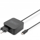 Síťová nabíječka USB‑C PD 3.0 65 W se zintegrovaným kabelem 1,2 m, černá