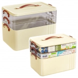 Organizér na léky – prostorná víceúrovňová domácí lékárnička