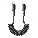 Rychlonabíjecí vinutý kabel do auta USB‑C na Lightning 30 W 1,5 m Joyroom Easy-Travel