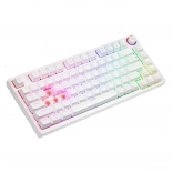 Bílá mechanická klávesnice RGB PHENIX WHITE Gateron Red
