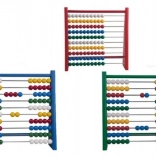 Detoa dřevěné počítadlo červené