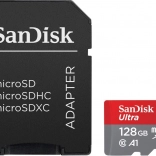 Paměťová karta SanDisk Ultra microSDXC 128 GB A1 140 MB/s + adaptér SD