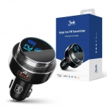 autoadaptér a fm transmitter s bluetooth, 2× usb-a, čtečka karet a rychlé nabíjení