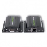 HDMI extender po Ethernetu Cat5e/6/6a/7 do 60 m s IR přijímačem, černý