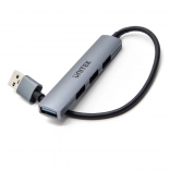 Hub USB Unitek 4v1 s 5 Gbps a 3x USB 2.0