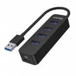 Unitek uHUB Q4 aktivní USB hub 4× USB‑A 3.0 s napájením 10 W