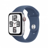 Apple Watch SE GPS + Cellular 40 mm stříbrný hliník s sportovním řemínkem Denim M/L
