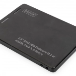 adaptér pro 2,5" SATA – pro SSD M.2 a mSATA, SATA III 6 Gbit/s, hliníkové pouzdro DIGITUS