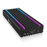 Hliníkový box pro M.2 NVMe SSD s RGB podsvícením USB‑C 10 Gb/s