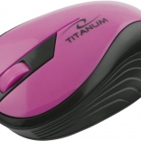 Bezdrátová optická myš Titanum růžová
