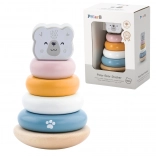 VIGA PolarB Dřevěná vzdělávací pyramida - Lední medvěd