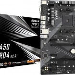 asrock b450 pro4 r2.0 – herní základní deska am4 atx s m.2, hdmi a usb 3.2