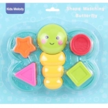 Vkládací motýl – plastová hračka pro děti 18m+