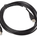USB kabel 2.0 AM–BM 3 m černý
