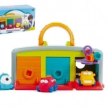 Garáž pro autíčka s třemi auty a doplňky