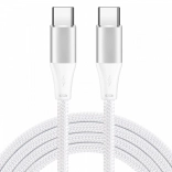 USB‑C kabel 1 m bílý 60 W PD a QC