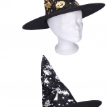 Klobouk pro malé čaroděje a čarodějnice 38x38 cm