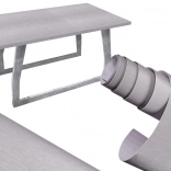 Samolepicí fólie imitující kartáčovaný kov, šedá 1,52x30m