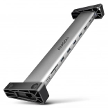 Axagon HMC-10HLS USB-C hub 9v1 s HDMI 4K/60 Hz, GLAN, čtečkou karet a PD 100 W