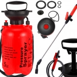 Tlakový zahradní postřikovač 5 l s dlouhým kopím a popruhem