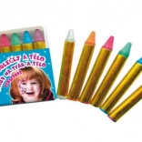 Barvy na obličej a tělo perleťové, sada 6 ks