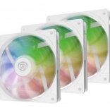 sada tří ventilátorů genesis oxal 120 argb bílá
