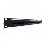Patch panel 19" s 24 porty, kategorie 6, typ U/UTP
