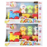 Zábavný vláček se zvířátky na baterie