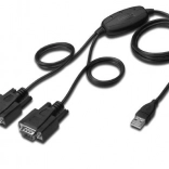 USB 2.0 adaptér na 2x RS232 (DB9) s kabelem USB A M/Ž délka 1,5m
