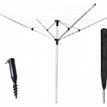 Otočný zahradní sušák na prádlo 60 m se zemním šnekem ModernHome