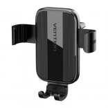 Automatický držák telefonu do auta Vention s klipem – černý