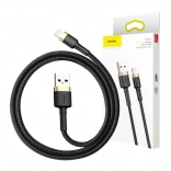 Baseus Cafule nabíjecí a datový kabel USB–Lightning 3 m 2.4A černo‑zlatý